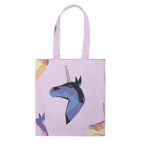 Сумка 3D повседневная с принтом Единорог в Ухте, 100% полиэстер | Плотность: 200 г/м2; Размер: 34×35 см; Высота лямок: 30 см | единорог | животное | конь | лошадь