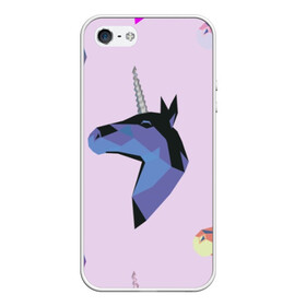 Чехол для iPhone 5/5S матовый с принтом Единорог в Ухте, Силикон | Область печати: задняя сторона чехла, без боковых панелей | единорог | животное | конь | лошадь
