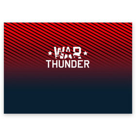 Поздравительная открытка с принтом War thunder в Ухте, 100% бумага | плотность бумаги 280 г/м2, матовая, на обратной стороне линовка и место для марки
 | war thunder | war thunder 2019 | war thunder лучшие | war thunder самолеты | war thunder танки | вар тандер | гром войны | игра war thunder | купить футболку war thunder | футболки war thunder