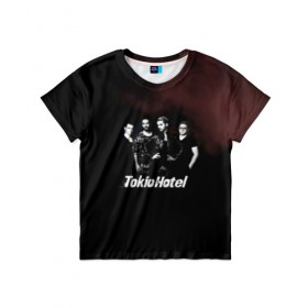 Детская футболка 3D с принтом Tokio Hotel в Ухте, 100% гипоаллергенный полиэфир | прямой крой, круглый вырез горловины, длина до линии бедер, чуть спущенное плечо, ткань немного тянется | Тематика изображения на принте: hotel | island | tokio | tokio hotel | альтернативный | билл каулитц | георг листинг | группа | густав шефер | отель | пауэр | поп | рок | синти | синтипоп | токийский | токио | том каулитц | хотель