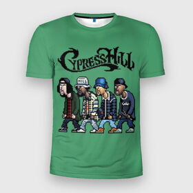 Мужская футболка 3D спортивная с принтом Cypress Hill в Ухте, 100% полиэстер с улучшенными характеристиками | приталенный силуэт, круглая горловина, широкие плечи, сужается к линии бедра | b real | cypress hill | dj muggs | eric bobo | sen dog | альтернативный рэп | американская | гангста рэп | кипарисовый | лос анджелес | музыка | ню метал | рэп метал | рэп рок | рэпкор | сен дог | сша | хип хоп