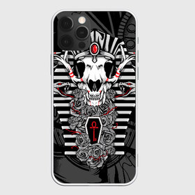 Чехол для iPhone 12 Pro Max с принтом Anubis - dead god в Ухте, Силикон |  | anubis | dog | egypt | flowers | god | head | божество | голова | змеи | клыки | рога | собака | цветы