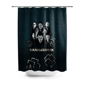 Штора 3D для ванной с принтом Rammstein в Ухте, 100% полиэстер | плотность материала — 100 г/м2. Стандартный размер — 146 см х 180 см. По верхнему краю — пластиковые люверсы для креплений. В комплекте 10 пластиковых колец | du hast | lindemann | rammstein | rammsteinfan | ramstein | till | группы | линдеманн | метал | музыка | рамштаин | рамштайн | рамштейн | рок | тилль | тиль