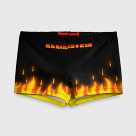Детские купальные плавки 3D с принтом RAMMSTEIN в Ухте, Полиэстер 85%, Спандекс 15% | Слитный крой, подклад по переду изделия, узкие бретели | music | rammstein | rock | группа | музыка | музыканты | рамштайн | рок