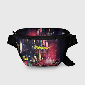 Поясная сумка 3D с принтом CYBERPUNK 2077 в Ухте, 100% полиэстер | плотная ткань, ремень с регулируемой длиной, внутри несколько карманов для мелочей, основное отделение и карман с обратной стороны сумки застегиваются на молнию | 2077 | cd projekt red | cyberpunk | cyberpunk 2077 | game | арт | будущее | видеоигра | игра | киберпанк 2077 | киборг | киборги