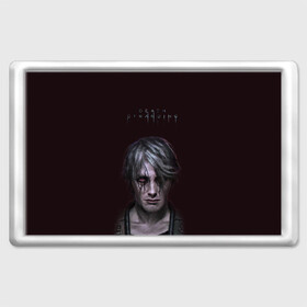 Магнит 45*70 с принтом Death Stranding в Ухте, Пластик | Размер: 78*52 мм; Размер печати: 70*45 | death | hilermo del toro | kojima productions | norman reedus | rdds19 | sam briges | stranding | кодзима | леа сейду | лея | макс | миккельсен | норман | ридус | сэм бриджес