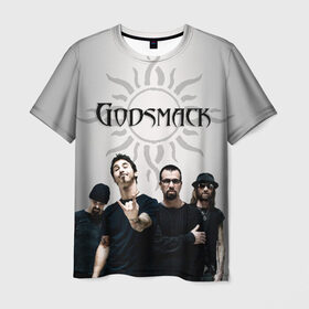 Мужская футболка 3D с принтом Godsmack в Ухте, 100% полиэфир | прямой крой, круглый вырез горловины, длина до линии бедер | alternative | american rock | crimson | grunge | hardrock | heavy | heavy metal | i stand alone | nu metal | post grunge | rock | sully erna | альтернатива | грандж | рок | хард рок | хэви