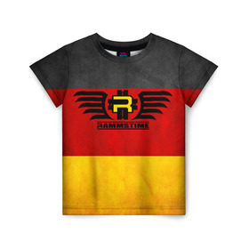 Детская футболка 3D с принтом Rammstein в Ухте, 100% гипоаллергенный полиэфир | прямой крой, круглый вырез горловины, длина до линии бедер, чуть спущенное плечо, ткань немного тянется | Тематика изображения на принте: rammstein | till lindemann | берлин | германия | металл | музыка | рамштайн | тилль линдеманн