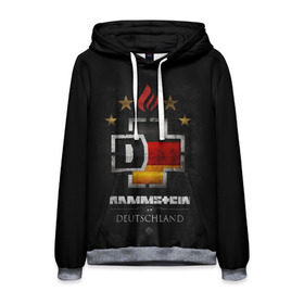 Мужская толстовка 3D с принтом Rammstein в Ухте, 100% полиэстер | двухслойный капюшон со шнурком для регулировки, мягкие манжеты на рукавах и по низу толстовки, спереди карман-кенгуру с мягким внутренним слоем. | Тематика изображения на принте: rammstein | till lindemann | берлин | германия | металл | музыка | рамштайн | тилль линдеманн