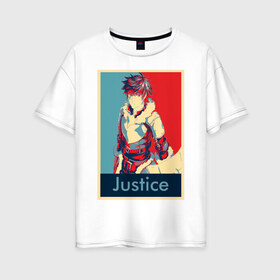 Женская футболка хлопок Oversize Наофуми Иватани: в Ухте, 100% хлопок | свободный крой, круглый ворот, спущенный рукав, длина до линии бедер
 | anime | manga | the rising of the shield hero | аниме | герой щита | манга | наофуми иватани