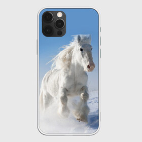 Чехол для iPhone 12 Pro Max Белый скакун: в Ухте, Силикон |  | animal | beautiful | gloss | horse | mane | mustang | muzzle | nature | snow | white | wild | winter | белый | грива | дикий | животное | зима | конь | красивый | лоск | лошадь | мустанг | природа | скакун | снег