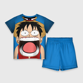 Детский костюм с шортами 3D Луффи  Чё: в Ухте,  |  | one piece | аниме | луффи | монки ди луффи | мугивара | мугивара луфи | удивление | шляпа