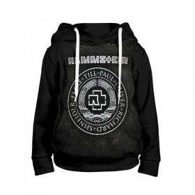 Детская толстовка 3D с принтом Rammstein в Ухте, 100% полиэстер | двухслойный капюшон со шнурком для регулировки, мягкие манжеты на рукавах и по низу толстовки, спереди карман-кенгуру с мягким внутренним слоем | lindemann | rammstain | rammstein | rammstein 2019 | ramstein | группы | метал | музыка | рок | тилль линдеманн