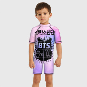 Детский купальный костюм 3D с принтом BTS в Ухте, Полиэстер 85%, Спандекс 15% | застежка на молнии на спине | bangtan boys | beyond the scene | big hit | bts | bts19 | j hope | jimin | jin | jungkook | k pop | kpop | love yourself | map of the soul | rm | suga | v | wings
