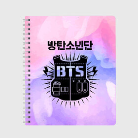 Тетрадь BTS: в Ухте, 100% бумага | 48 листов, плотность листов — 60 г/м2, плотность картонной обложки — 250 г/м2. Листы скреплены сбоку удобной пружинной спиралью. Уголки страниц и обложки скругленные. Цвет линий — светло-серый
 | bangtan boys | beyond the scene | big hit | bts | bts19 | j hope | jimin | jin | jungkook | k pop | kpop | love yourself | map of the soul | rm | suga | v | wings