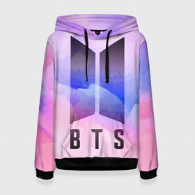 Женская толстовка 3D с принтом BTS в Ухте, 100% полиэстер  | двухслойный капюшон со шнурком для регулировки, мягкие манжеты на рукавах и по низу толстовки, спереди карман-кенгуру с мягким внутренним слоем. | bangtan boys | beyond the scene | big hit | bts | bts19 | j hope | jimin | jin | jungkook | k pop | kpop | love yourself | map of the soul | rm | suga | v | wings