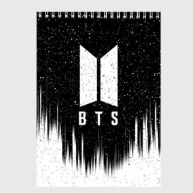 Скетчбук с принтом BTS в Ухте, 100% бумага
 | 48 листов, плотность листов — 100 г/м2, плотность картонной обложки — 250 г/м2. Листы скреплены сверху удобной пружинной спиралью | bangtan boys | bt21 | bts | bts army | bts stickers | j hope | jimin | jin | jungkook | k pop | rap monster | rapmon | suga | v | бтс | корея | стикеры bts