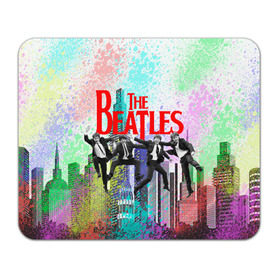 Коврик для мышки прямоугольный с принтом The Beatles (4) в Ухте, натуральный каучук | размер 230 х 185 мм; запечатка лицевой стороны | 