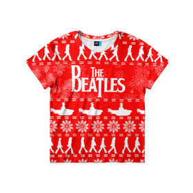 Детская футболка 3D с принтом The Beatles (6) в Ухте, 100% гипоаллергенный полиэфир | прямой крой, круглый вырез горловины, длина до линии бедер, чуть спущенное плечо, ткань немного тянется | beatles | merry christmas | music | rock | the beatles | yellow submarine | битлз | джон леннон | легенда | музыка | новогодний свитшот | новый год | пит бест | рок