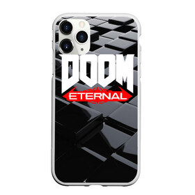Чехол для iPhone 11 Pro матовый с принтом Doom Blocks в Ухте, Силикон |  | cacodemon | doom | eternal | вечность | вечный | дум | итёрнал | какодемон | этернал