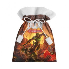 Подарочный 3D мешок с принтом Doom в Ухте, 100% полиэстер | Размер: 29*39 см | Тематика изображения на принте: cacodemon | doom | eternal | вечность | вечный | дум | итёрнал | какодемон | этернал