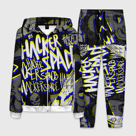 Мужской костюм 3D с принтом DED SEC(WATCH DOGS) в Ухте, 100% полиэстер | Манжеты и пояс оформлены тканевой резинкой, двухслойный капюшон со шнурком для регулировки, карманы спереди | action | ct os | ded sec | fox | game | hacker | legion | watch dogs | watch dogs 2 | watch dogs legion | знак лиса | игра | компьютерная игра | легион | хакер