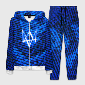 Мужской костюм 3D с принтом WATCH DOGS в Ухте, 100% полиэстер | Манжеты и пояс оформлены тканевой резинкой, двухслойный капюшон со шнурком для регулировки, карманы спереди | action | ct os | ded sec | fox | game | hacker | legion | watch dogs | watch dogs 2 | watch dogs legion | знак лиса | игра | компьютерная игра | легион | хакер