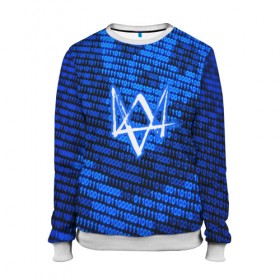 Женский свитшот 3D с принтом WATCH DOGS в Ухте, 100% полиэстер с мягким внутренним слоем | круглый вырез горловины, мягкая резинка на манжетах и поясе, свободная посадка по фигуре | action | ct os | ded sec | fox | game | hacker | legion | watch dogs | watch dogs 2 | watch dogs legion | знак лиса | игра | компьютерная игра | легион | хакер