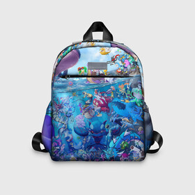 Детский рюкзак 3D с принтом Покемон 2000 в Ухте, 100% полиэстер | лямки с регулируемой длиной, сверху петелька, чтобы рюкзак можно было повесить на вешалку. Основное отделение закрывается на молнию, как и внешний карман. Внутри дополнительный карман. По бокам два дополнительных кармашка | anime | japan | monster | pikachu | pocket | pokemon | аниме | дети | детство | карманный | монстр | монстры | ностальгия | пикачу | покемон | покемоны | эш | япония