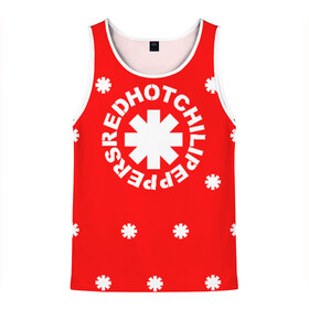 Мужская майка 3D с принтом RED HOT CHILI PEPPERS в Ухте, 100% полиэстер | круглая горловина, приталенный силуэт, длина до линии бедра. Пройма и горловина окантованы тонкой бейкой | Тематика изображения на принте: music | red hot chili peppers | rhcp | rock | группа | музыка | музыканты | рок | рхчп