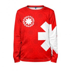 Детский лонгслив 3D с принтом RED HOT CHILI PEPPERS в Ухте, 100% полиэстер | длинные рукава, круглый вырез горловины, полуприлегающий силуэт
 | red hot chili peppers | rhcp | рхчп