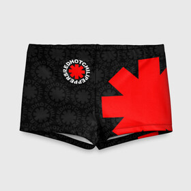 Детские купальные плавки 3D с принтом RED HOT CHILI PEPPERS в Ухте, Полиэстер 85%, Спандекс 15% | Слитный крой, подклад по переду изделия, узкие бретели | Тематика изображения на принте: red hot chili peppers | rhcp | рхчп