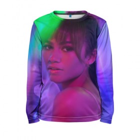 Детский лонгслив 3D с принтом сериал Euphoria в Ухте, 100% полиэстер | длинные рукава, круглый вырез горловины, полуприлегающий силуэт
 | Тематика изображения на принте: zendaya | зендея | ру беннетт | сериал euphoria | эйфория