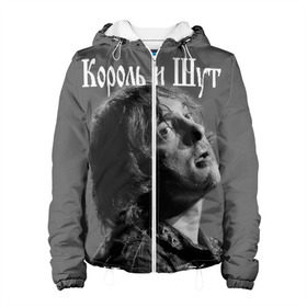 Женская куртка 3D с принтом Король и Шут в Ухте, ткань верха — 100% полиэстер, подклад — флис | прямой крой, подол и капюшон оформлены резинкой с фиксаторами, два кармана без застежек по бокам, один большой потайной карман на груди. Карман на груди застегивается на липучку | король и шут | михаил горшенев