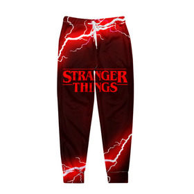 Мужские брюки 3D с принтом STRANGER THINGS в Ухте, 100% полиэстер | манжеты по низу, эластичный пояс регулируется шнурком, по бокам два кармана без застежек, внутренняя часть кармана из мелкой сетки | 011 | eggo | eleven | friends don t lie | netflix | season 3 | stranger things | демогоргон | нетфликс | одиннадцатая | очень странные дела | сезон 3