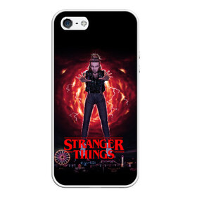 Чехол для iPhone 5/5S матовый с принтом STRANGER THINGS в Ухте, Силикон | Область печати: задняя сторона чехла, без боковых панелей | 011 | eggo | eleven | friends don t lie | netflix | season 3 | stranger things | демогоргон | нетфликс | одиннадцатая | очень странные дела | сезон 3