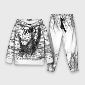 Детский костюм 3D (с толстовкой) с принтом Korn: The Nothing в Ухте,  |  | Тематика изображения на принте: alternative | heavy | korn | koяn | metal | rapcore | rock | the nothing | youll never find me | джонатан дэвис | корн | корни | коян | ню метал | нюметал | рок