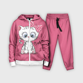 Детский костюм 3D с принтом Cute в Ухте,  |  | animal | bow | child | cute | drawing | funny | kitten | look | бант | взгляд | детский | животное | котенок | милый | прикольный | рисунок