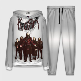 Женский костюм 3D (с толстовкой) с принтом Korn: The Nothing в Ухте,  |  | alternative | heavy | korn | koяn | metal | rapcore | rock | the nothing | youll never find me | джонатан дэвис | корн | корни | коян | ню метал | нюметал | рок