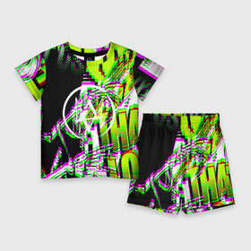 Детский костюм с шортами 3D с принтом WATCH DOGS в Ухте,  |  | action | ct os | ded sec | fox | game | hacker | legion | watch dogs | watch dogs 2 | watch dogs legion | знак лиса | игра | компьютерная игра | легион | хакер