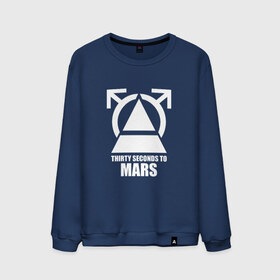 Мужской свитшот хлопок с принтом 30 SECONDS TO MARS в Ухте, 100% хлопок |  | 30 seconds to mars | 30 секунд до марса | jared leto | thirty seconds to mars | джаред лето