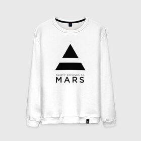 Мужской свитшот хлопок с принтом 30 SECONDS TO MARS в Ухте, 100% хлопок |  | 30 seconds to mars | 30 секунд до марса | jared leto | thirty seconds to mars | джаред лето