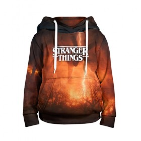 Детская толстовка 3D с принтом STRANGER THINGS в Ухте, 100% полиэстер | двухслойный капюшон со шнурком для регулировки, мягкие манжеты на рукавах и по низу толстовки, спереди карман-кенгуру с мягким внутренним слоем | stranger 2 | stranger 3 | stranger things 3 | things 2 | things 3 | очень странные дела | очень странные дела 3. | очень странный дело