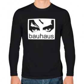 Мужской лонгслив хлопок с принтом Bauhaus в Ухте, 100% хлопок |  | bauhaus | goth | gothic | peter murphy | punk | rock | альтернатива | баухаус | баухус | бахус | бухус | готика | готичная | готичный | готы | панк | питер мерфи | пост панк | рок | хардрок