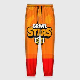 Мужские брюки 3D с принтом BRAWL STARS в Ухте, 100% полиэстер | манжеты по низу, эластичный пояс регулируется шнурком, по бокам два кармана без застежек, внутренняя часть кармана из мелкой сетки | Тематика изображения на принте: brawl stars | stars
