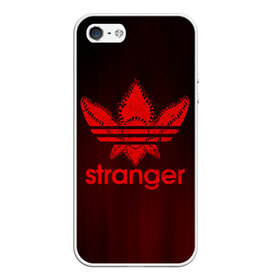 Чехол для iPhone 5/5S матовый с принтом STRANGER THINGS в Ухте, Силикон | Область печати: задняя сторона чехла, без боковых панелей | 011 | down | eleven | netflix | season | series | strange | stranger | things | upside | дела | дина | загадочные | монстр | монстры | одиннадцать | очень | сезон | сериал | сериалы | события | странные | ужасы