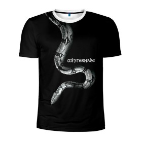 Мужская футболка 3D спортивная с принтом WHITESNAKE в Ухте, 100% полиэстер с улучшенными характеристиками | приталенный силуэт, круглая горловина, широкие плечи, сужается к линии бедра | whitesnake | ws | белая змея | блюз | вайт | вайтснек | вс | глэм | джоэл хокстра | дэвид ковердэйл | майкл девин | метал | микеле луппи | реб бич | рок группа | снек | томми олдридж | хард | хеви