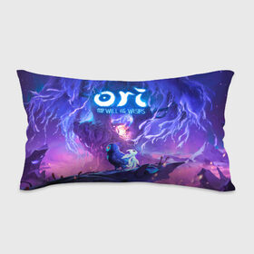 Подушка 3D антистресс с принтом Ori - And The Will Of The Wisp в Ухте, наволочка — 100% полиэстер, наполнитель — вспененный полистирол | состоит из подушки и наволочки на молнии | microsoft studios | moon studios | ori | ori and the blind forest | unity | лес | луна | нибела | ночной лес | ночь | ори | платформер | сова