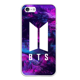 Чехол для iPhone 5/5S матовый BTS NEON: в Ухте, Силикон | Область печати: задняя сторона чехла, без боковых панелей | bangtan boys | bts | бтс
