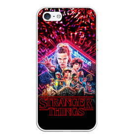 Чехол для iPhone 5/5S матовый с принтом STRANGER THINGS - 3 Сезон в Ухте, Силикон | Область печати: задняя сторона чехла, без боковых панелей | 011 | down | eleven | netflix | season | series | strange | stranger | things | upside | дела | дина | загадочные | монстр | монстры | одиннадцать | очень | сезон | сериал | сериалы | события | странные | ужасы
